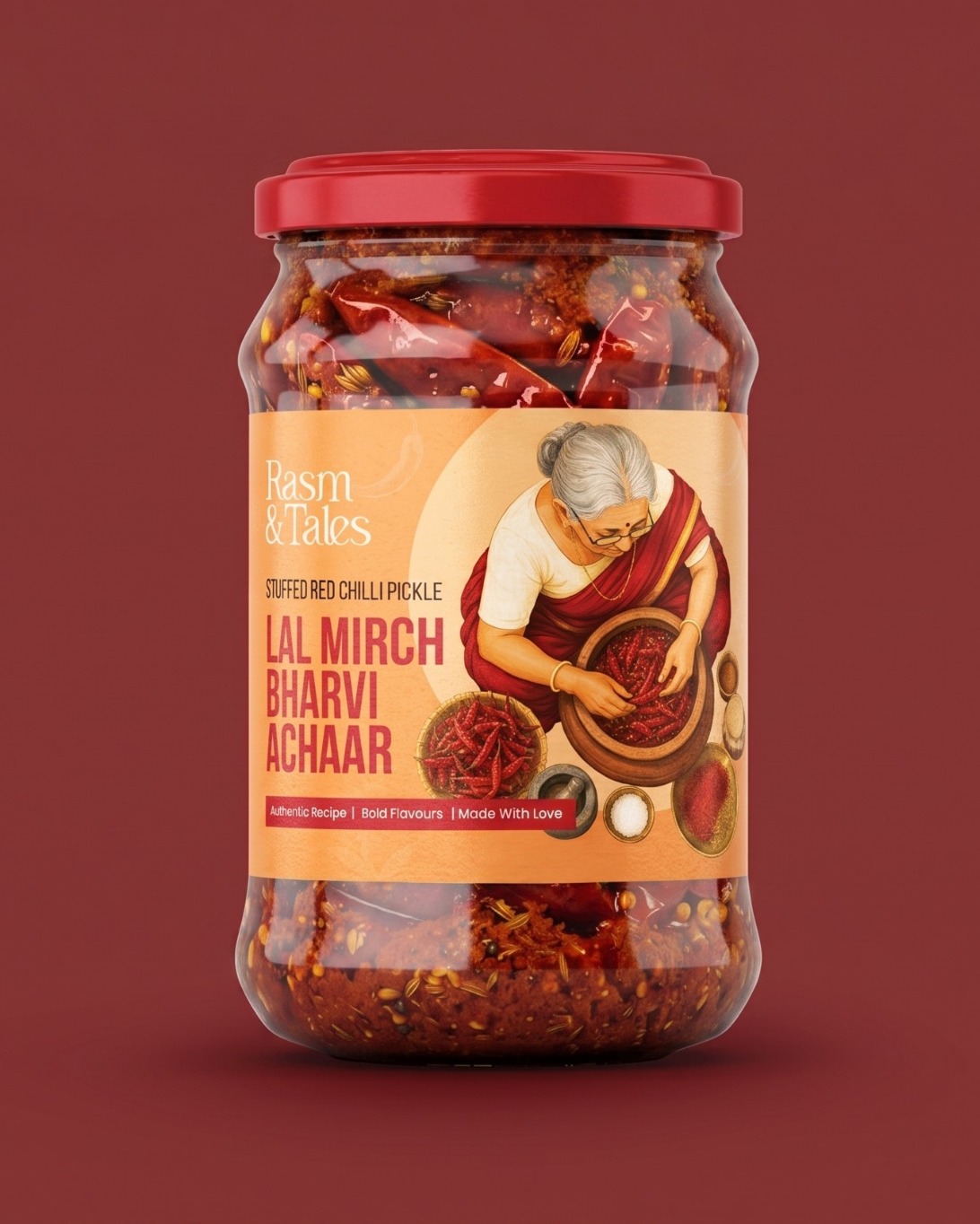 Lal Mirch Bharvi Achaar