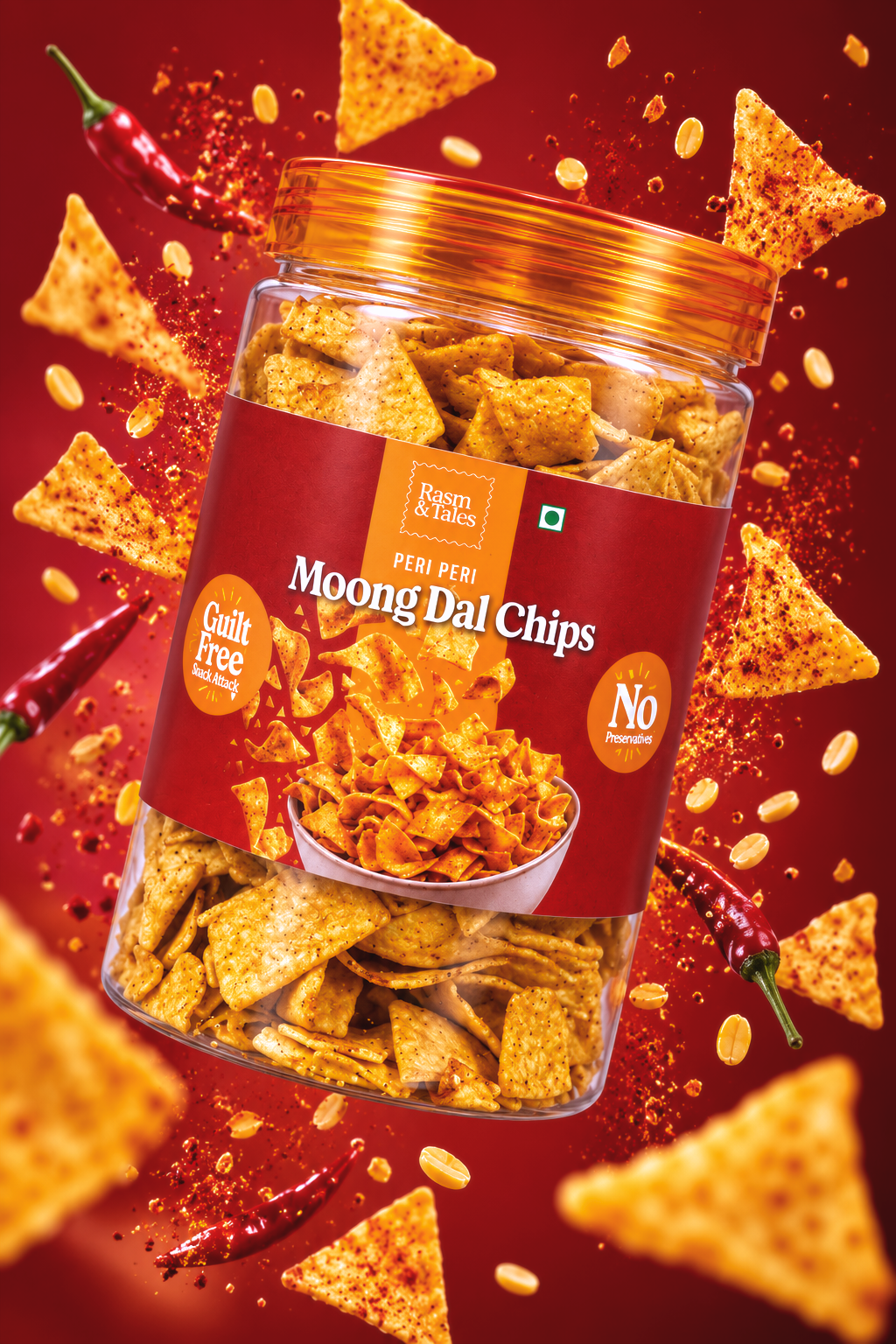 Peri Peri Moong Dal Chips