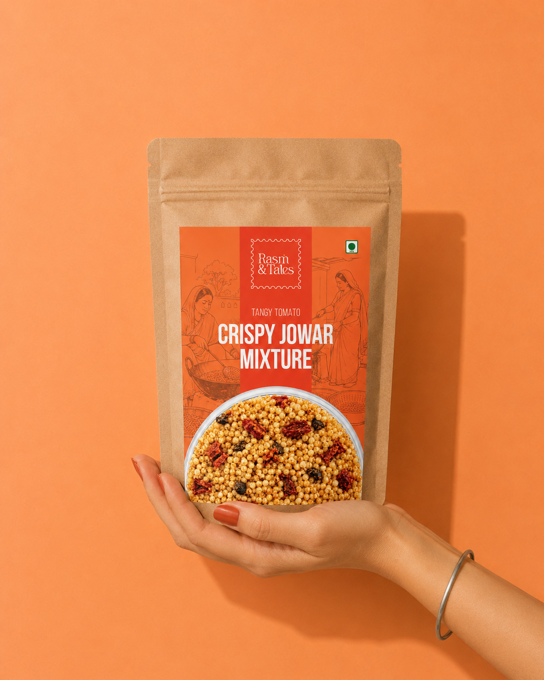 Tangy Tomato Crispy Jowar Mixture
