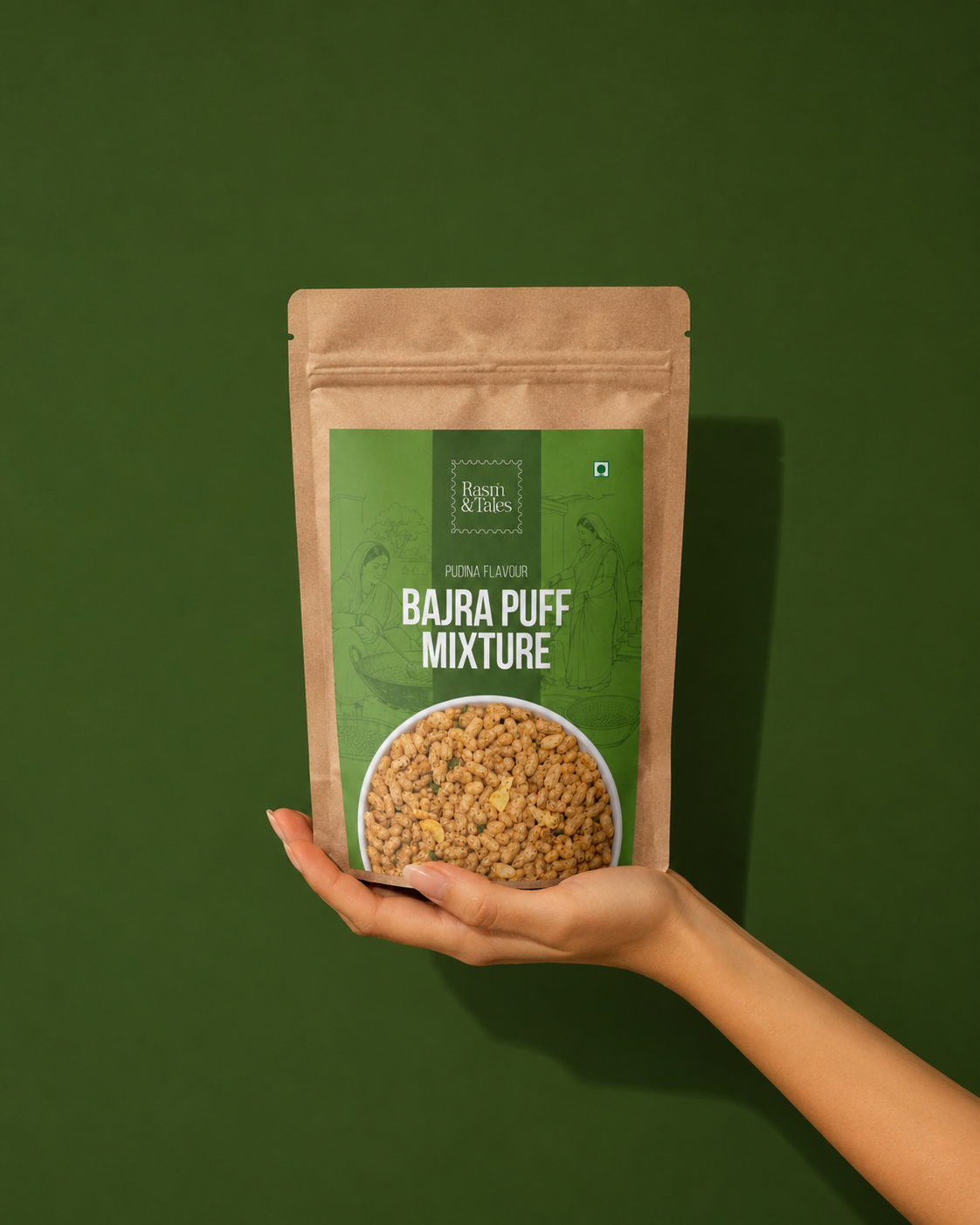 Pudina Bajra Puff Mixture