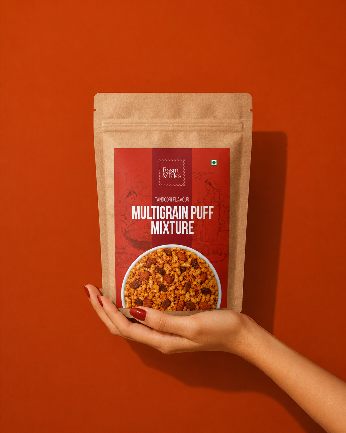 Tandoori Flavour Multigrain Puff Mixture