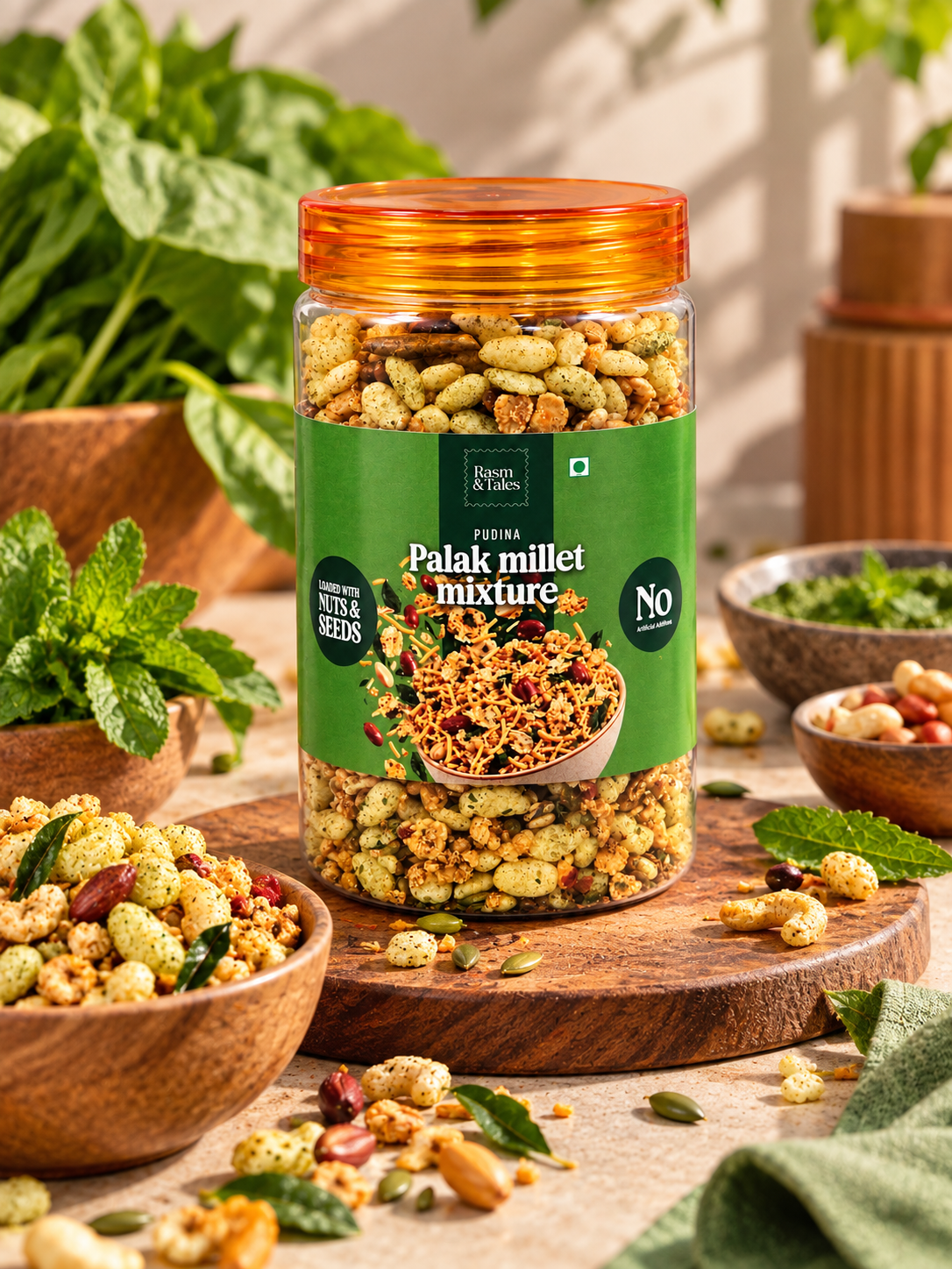 Palak Millet Mixture (Pudina)