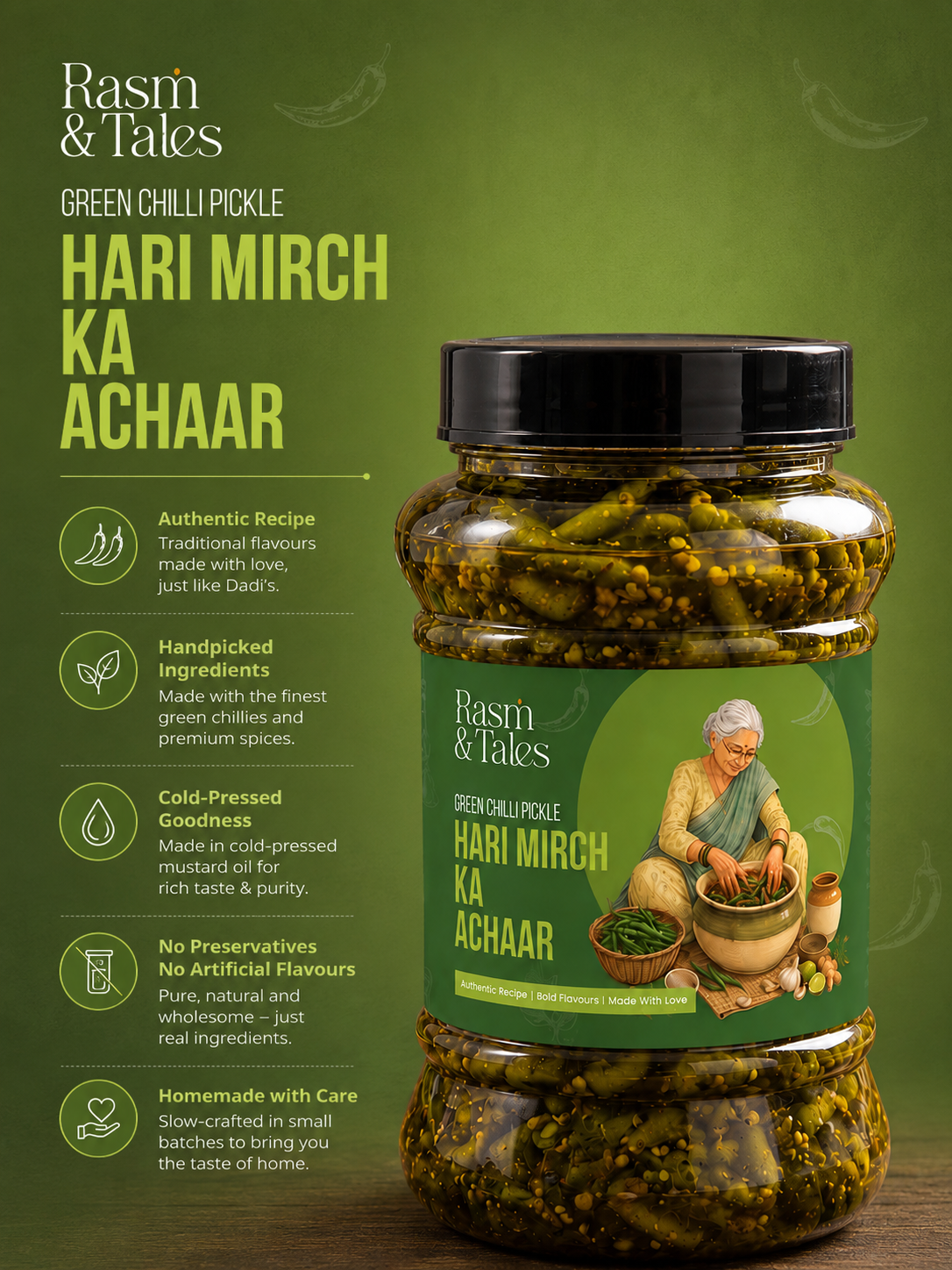 Hari Mirch ka Achaar