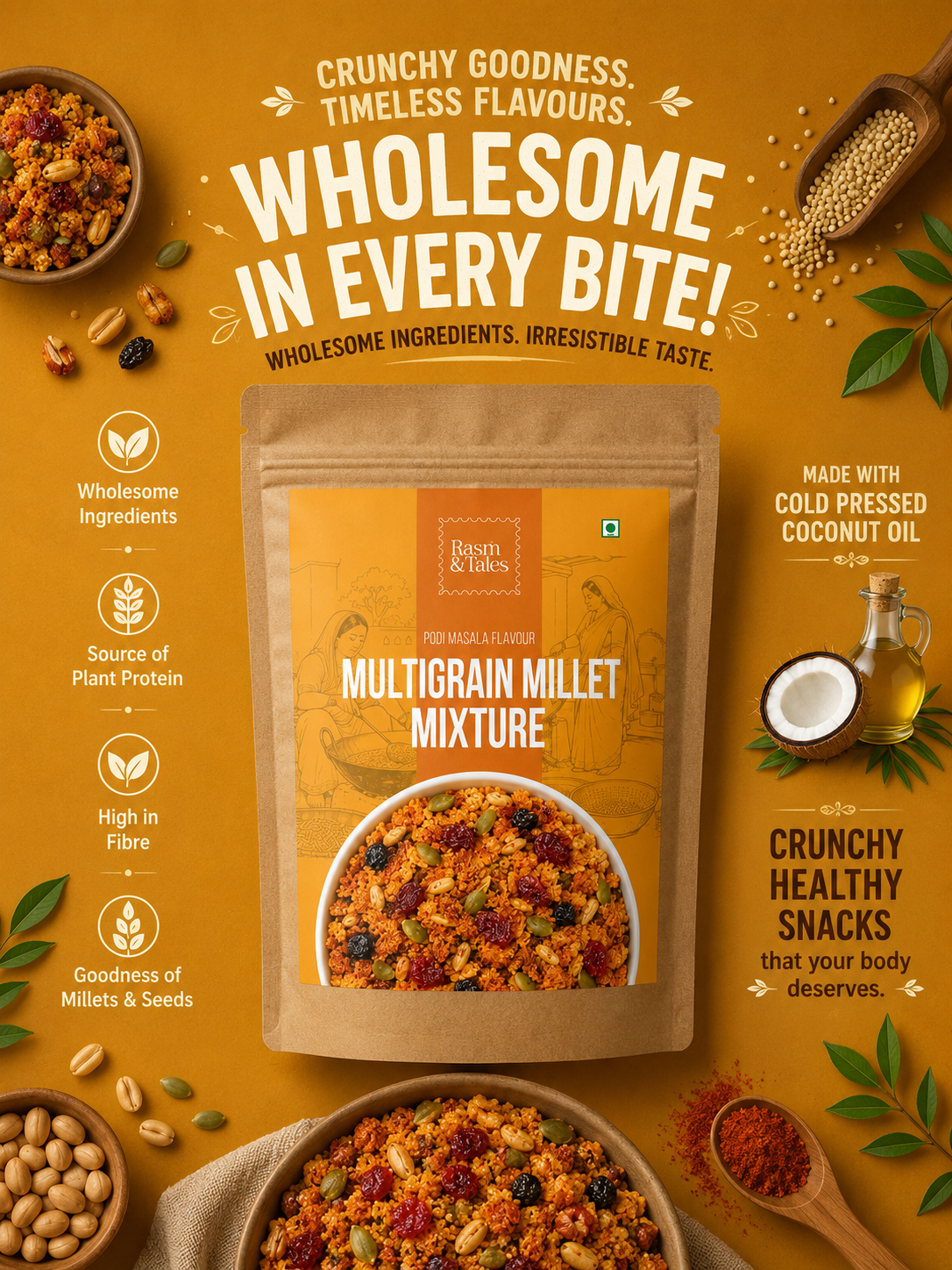 Podi Flavour Multigrain Millet Mixture