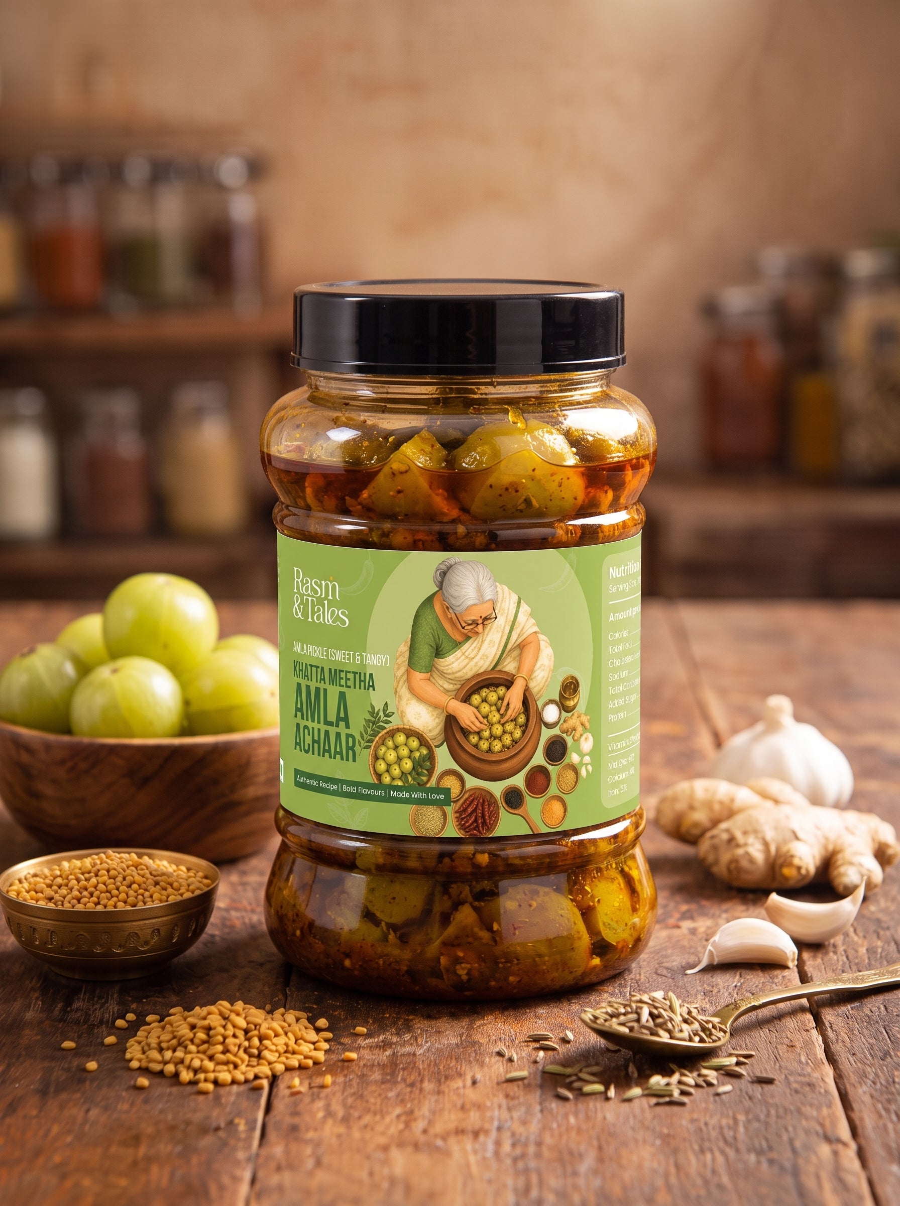 Amla Pickle (Sweet & Tangy)